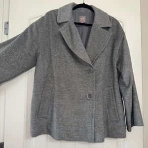 j.jill gray oversize peacoat. Size Large but fits like a L/XL